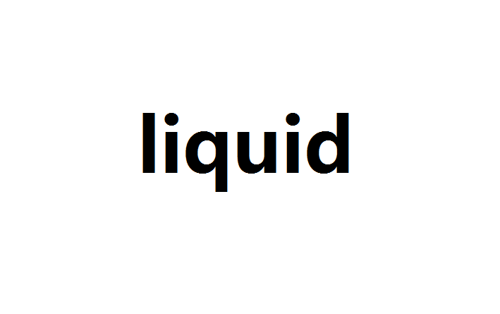 liquid(英文单词)