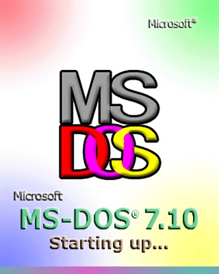 MS-DOS 7.1 启动界面