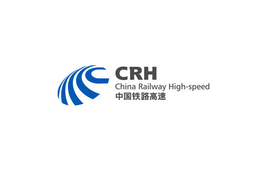 CRH(中国铁路高速的简称，中国动车组品牌标誌)