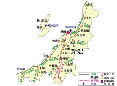 新潟县交通图 新潟县交通图