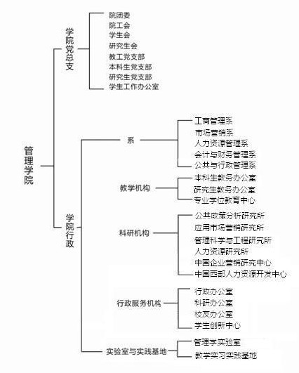 西南民族大学管理学院机构设定