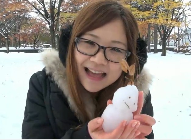 小梦和雪人! 小梦和雪人!