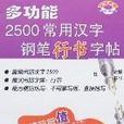 多功能2500常用汉字钢笔行书字帖