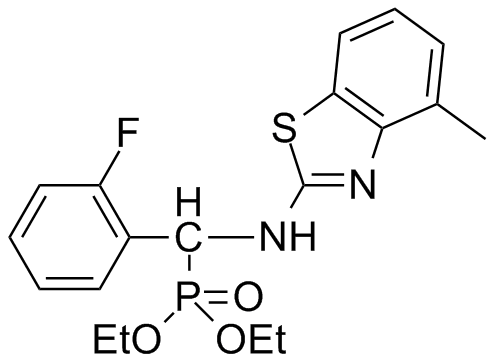毒氟磷的分子结构