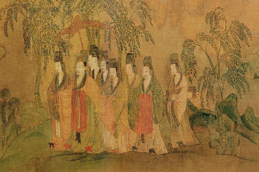 东晋顾恺之绘洛神赋图卷 东晋顾恺之绘洛神赋图卷