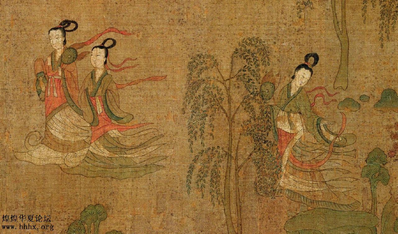 东晋顾恺之绘洛神赋图长卷 东晋顾恺之绘洛神赋图长卷