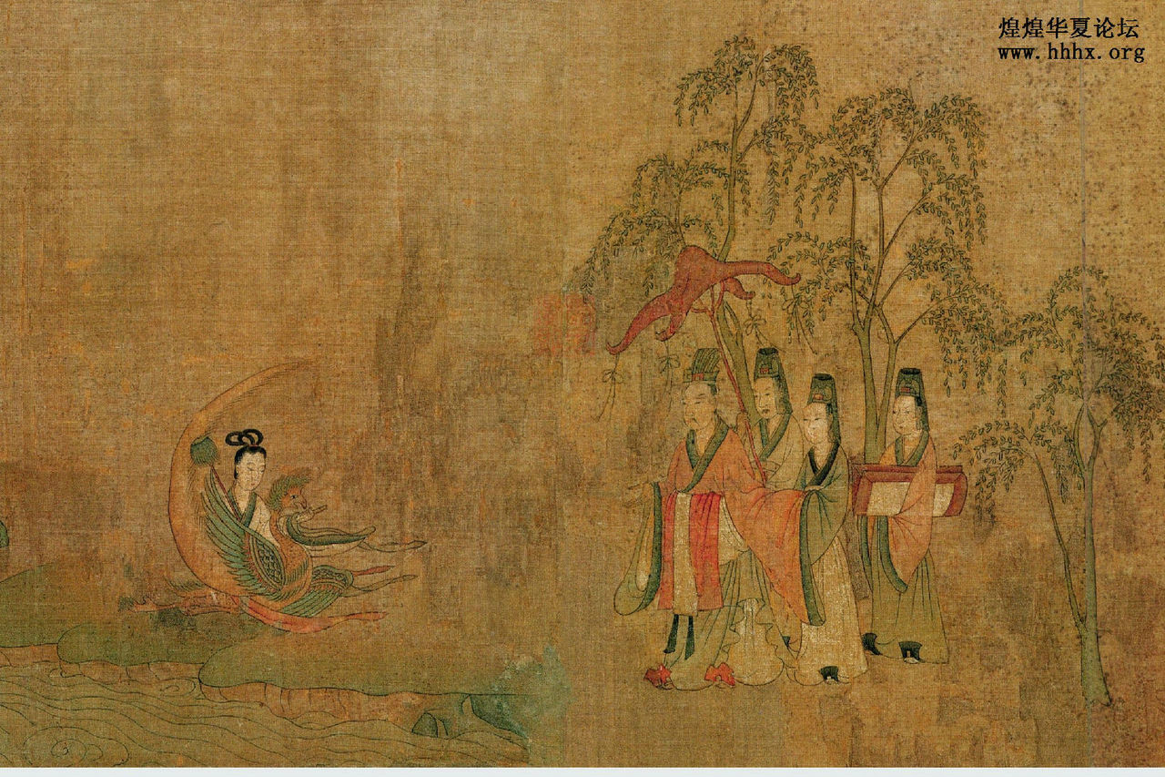 东晋顾恺之绘洛神赋图长卷 东晋顾恺之绘洛神赋图长卷