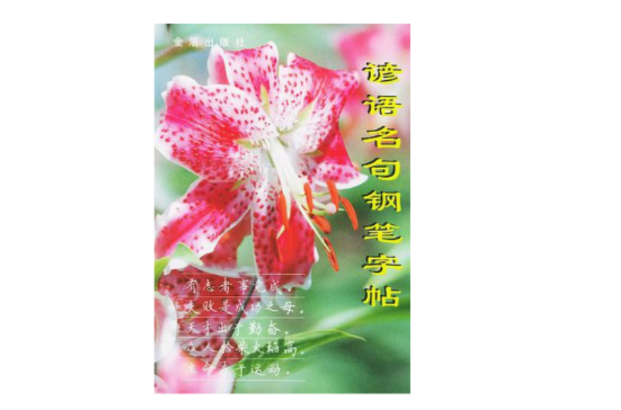 谚语名句钢笔字帖