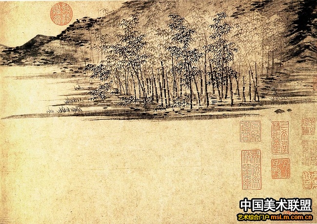 竹西草堂图 张渥
