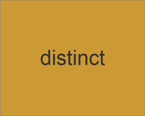 DISTINCT(编程语句)