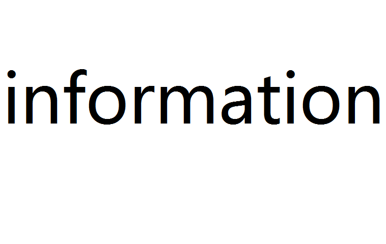 information