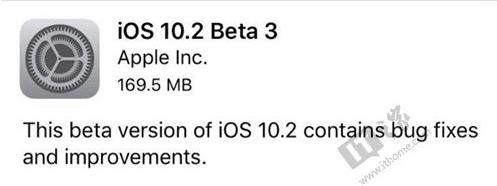 iOS10.2 Beta3 iOS10.2 Beta3