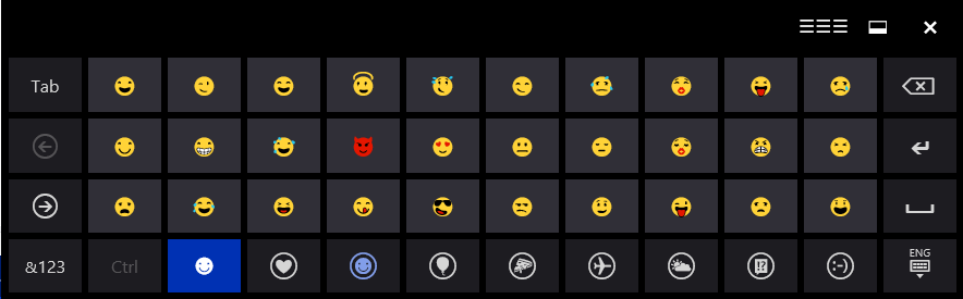 Windows10中的表情 Windows10中的表情
