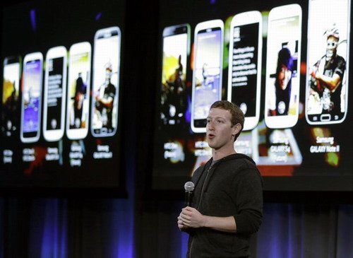 Facebook CEO马克·扎克伯格发布Home Facebook CEO马克·扎克伯格发布Home