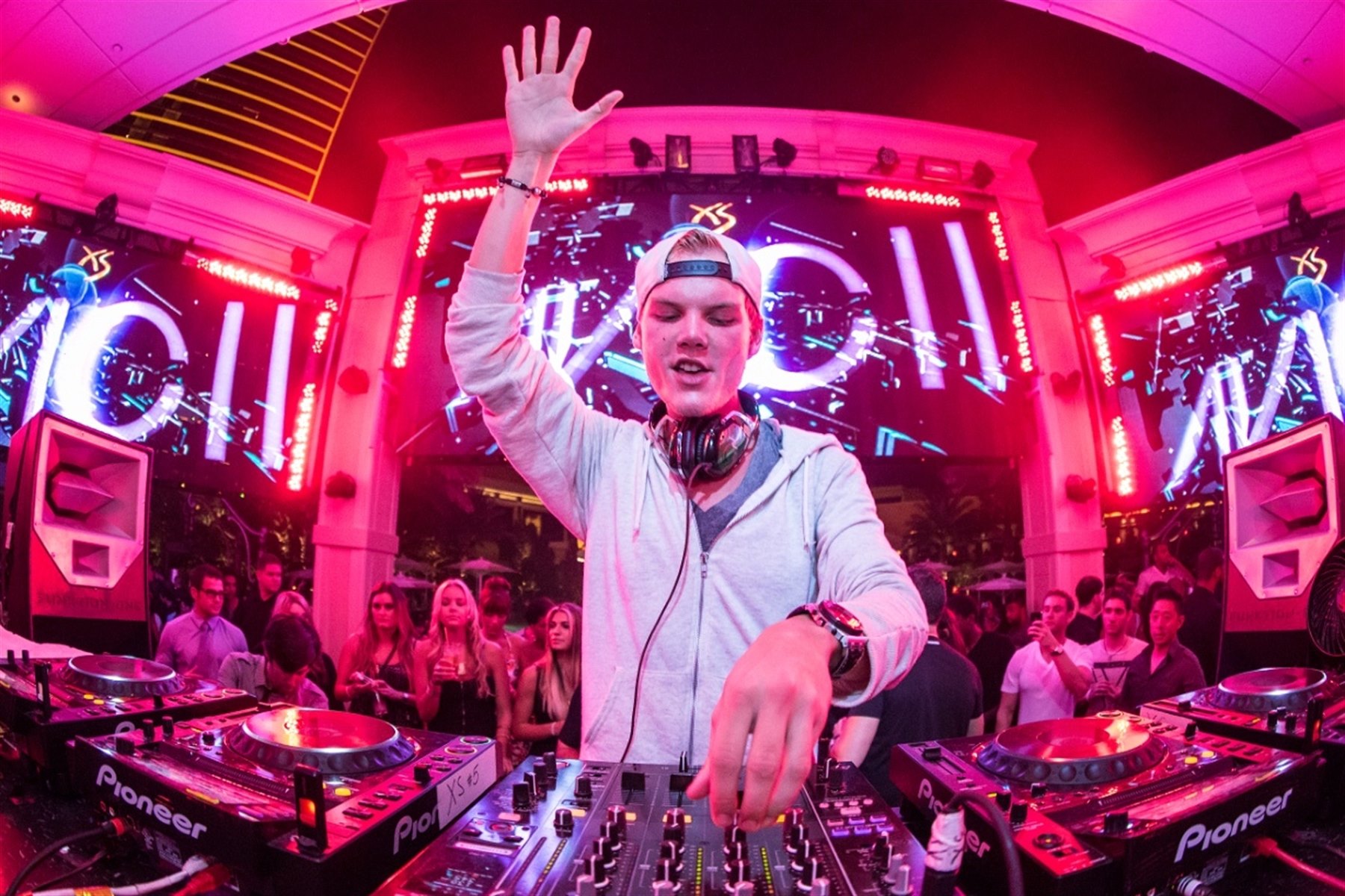 现场表演的Avicii