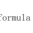 formula
