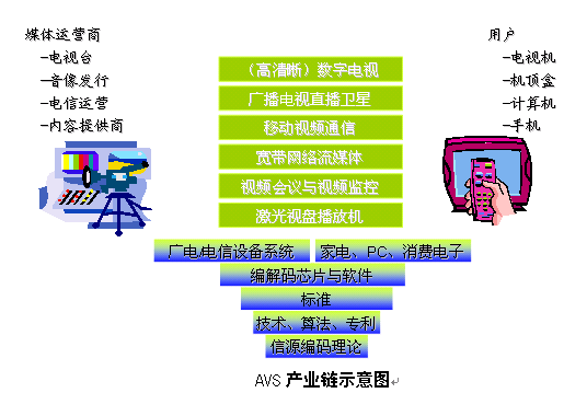 AVS产业链示意图 AVS产业链示意图