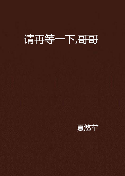 请再等一下，哥哥