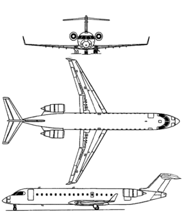 CRJ700三视图 CRJ700三视图