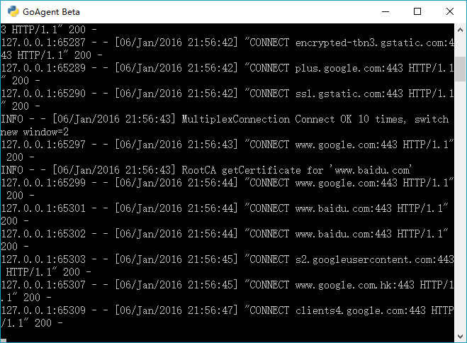 GoAgent Beta界面 GoAgent Beta界面