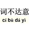 词不达意(词语释义)