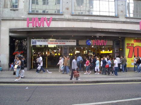 位于英国伦敦的 HMV 分店 位于英国伦敦的 HMV 分店