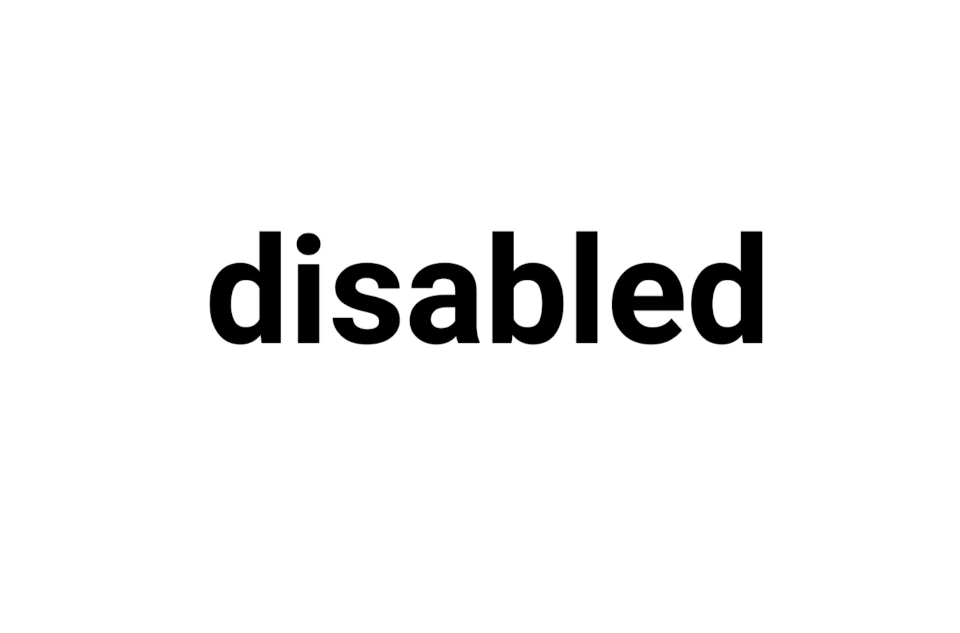 disabled