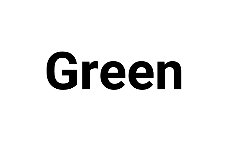 Green(英文单词)