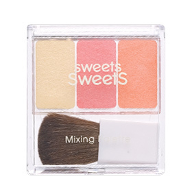 CEZANNE SWEETS甜心珠光三色多用腮红盘