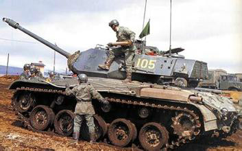 美军的M41轻型坦克 美军的M41轻型坦克